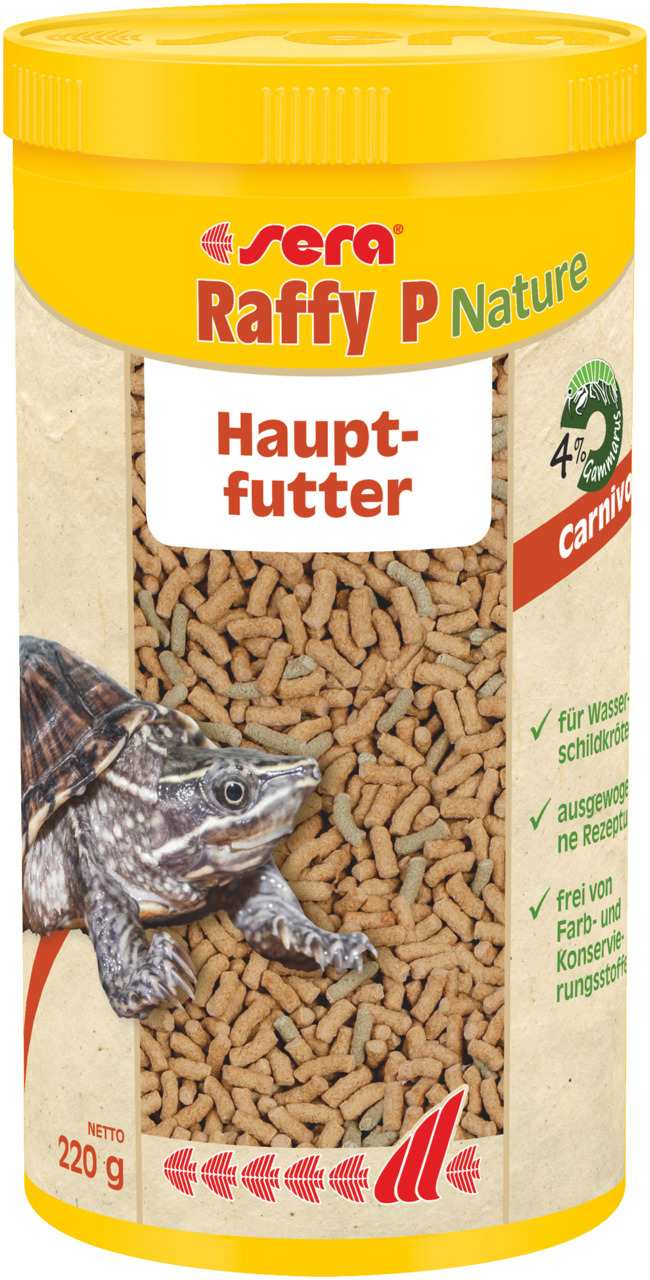 Sparpaket 2 x 1 l Sera Raffy P Nature Carnivor Wasserschildkröten Hauptfutter