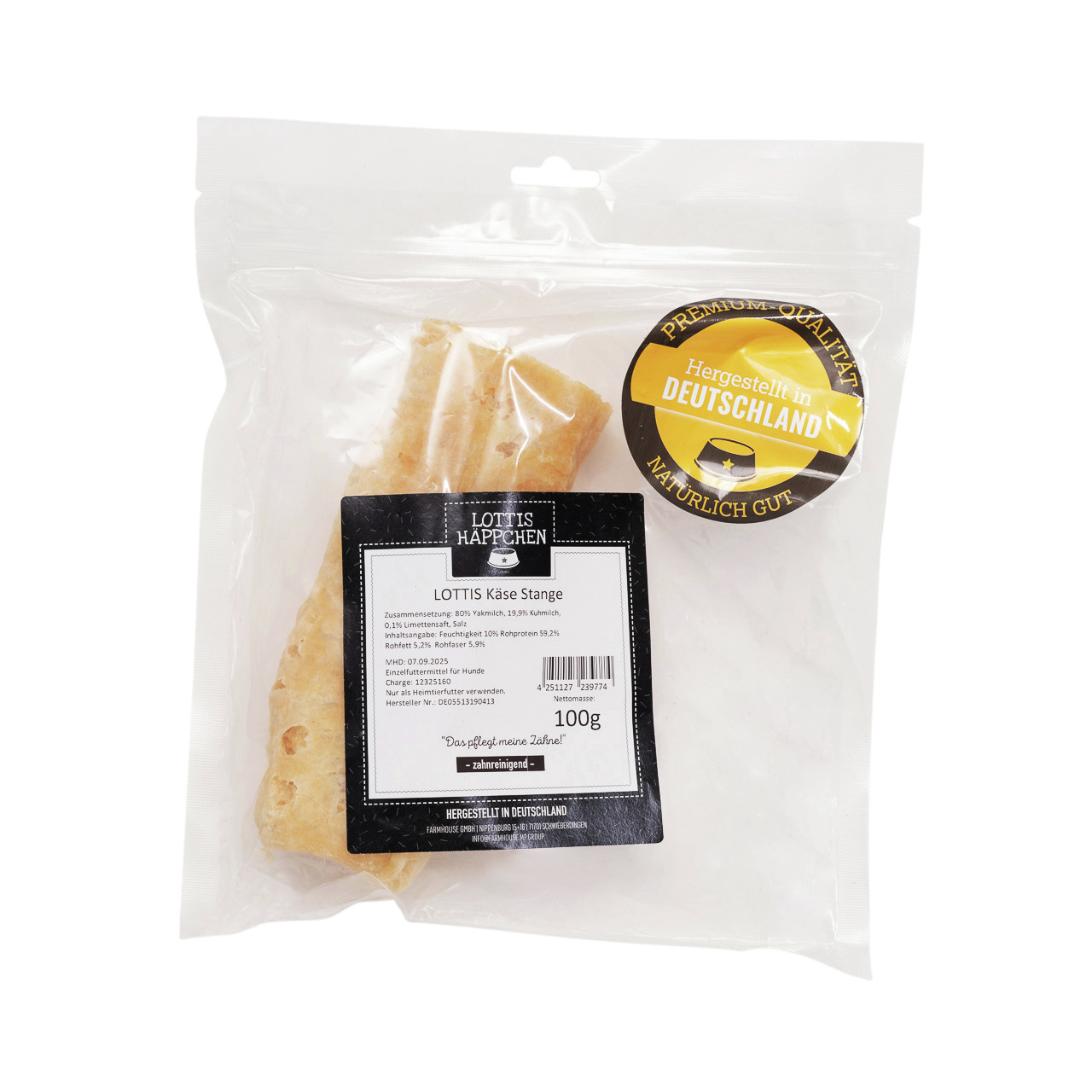 LOTTIS HÄPPCHEN Pop Stange Käse 100 g