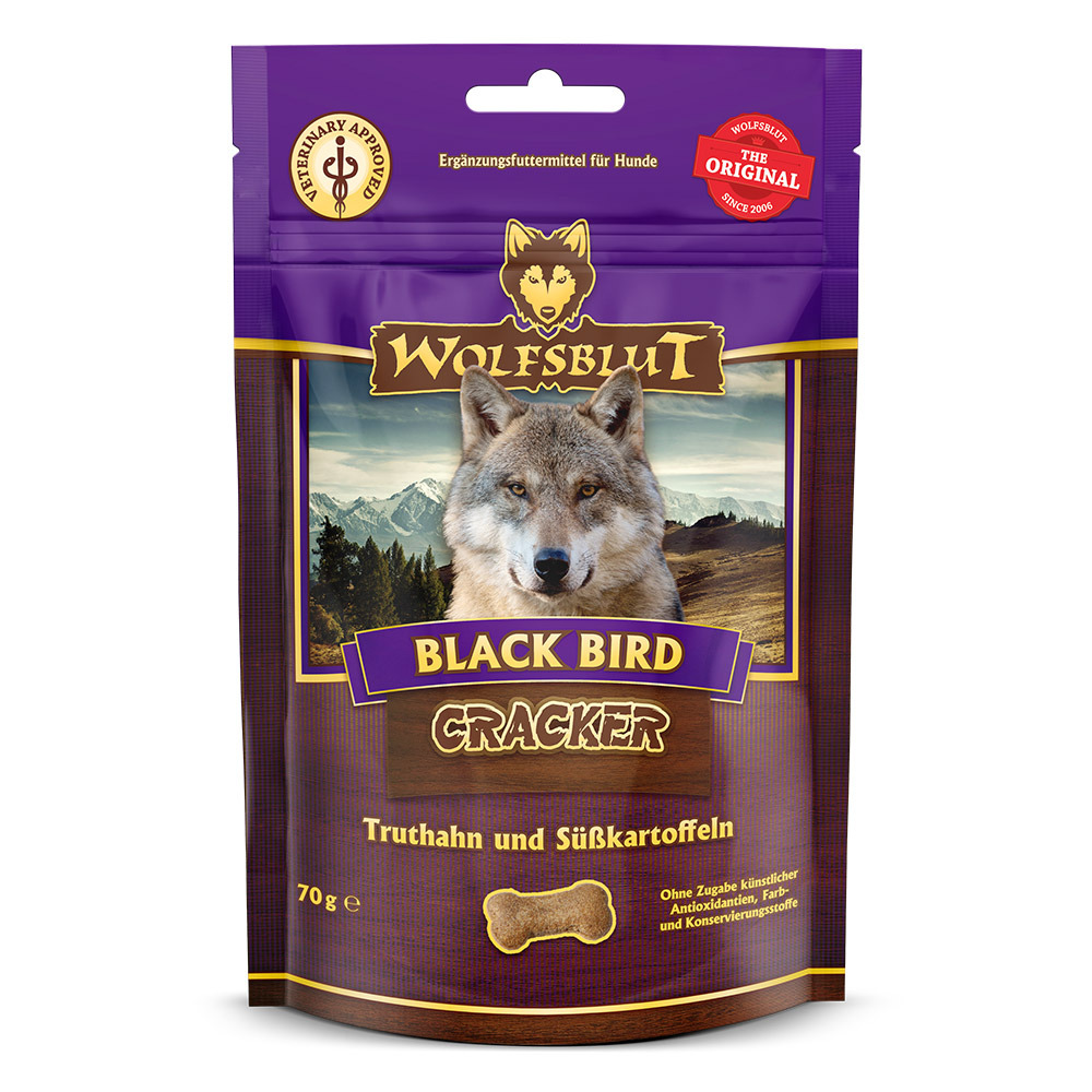 WOLFSBLUT Snack Cracker Black Bird 70 g