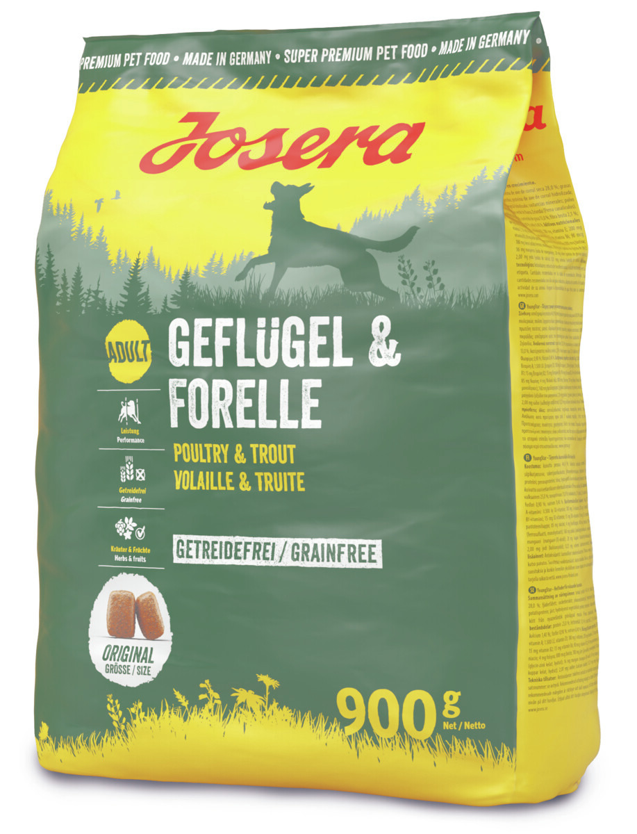 Josera Geflügel/Forelle getreidefrei 900g Hundetrockenfutter