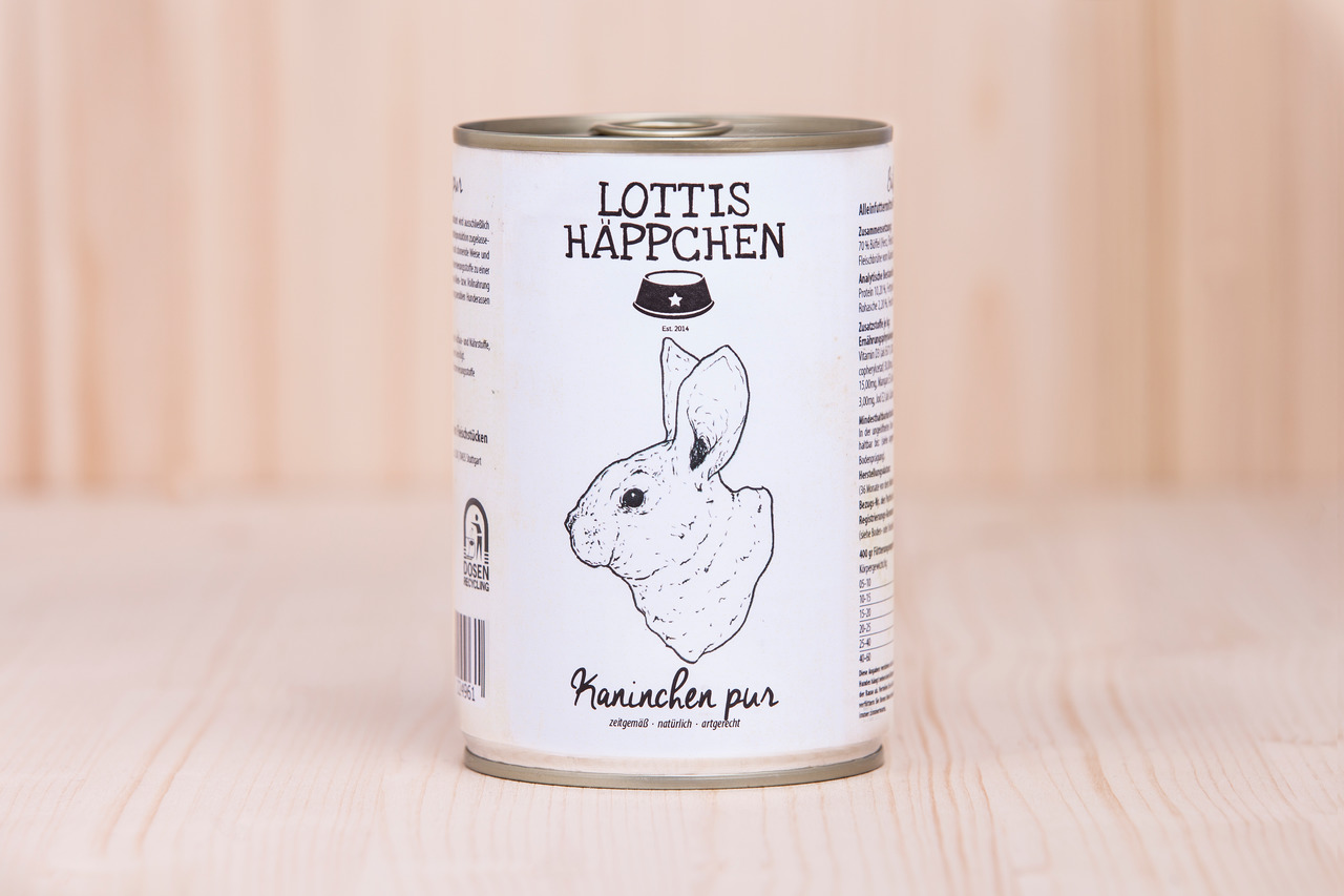LOTTIS HÄPPCHEN Kaninchen PUR 800 g