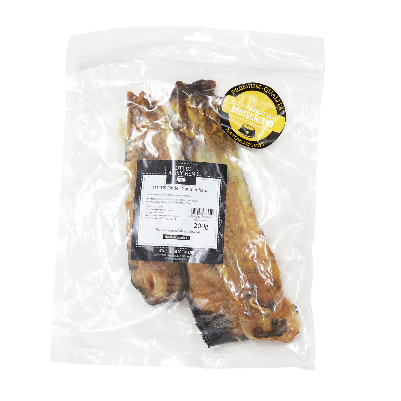 LOTTIS HÄPPCHEN Rindergaumen 200 g