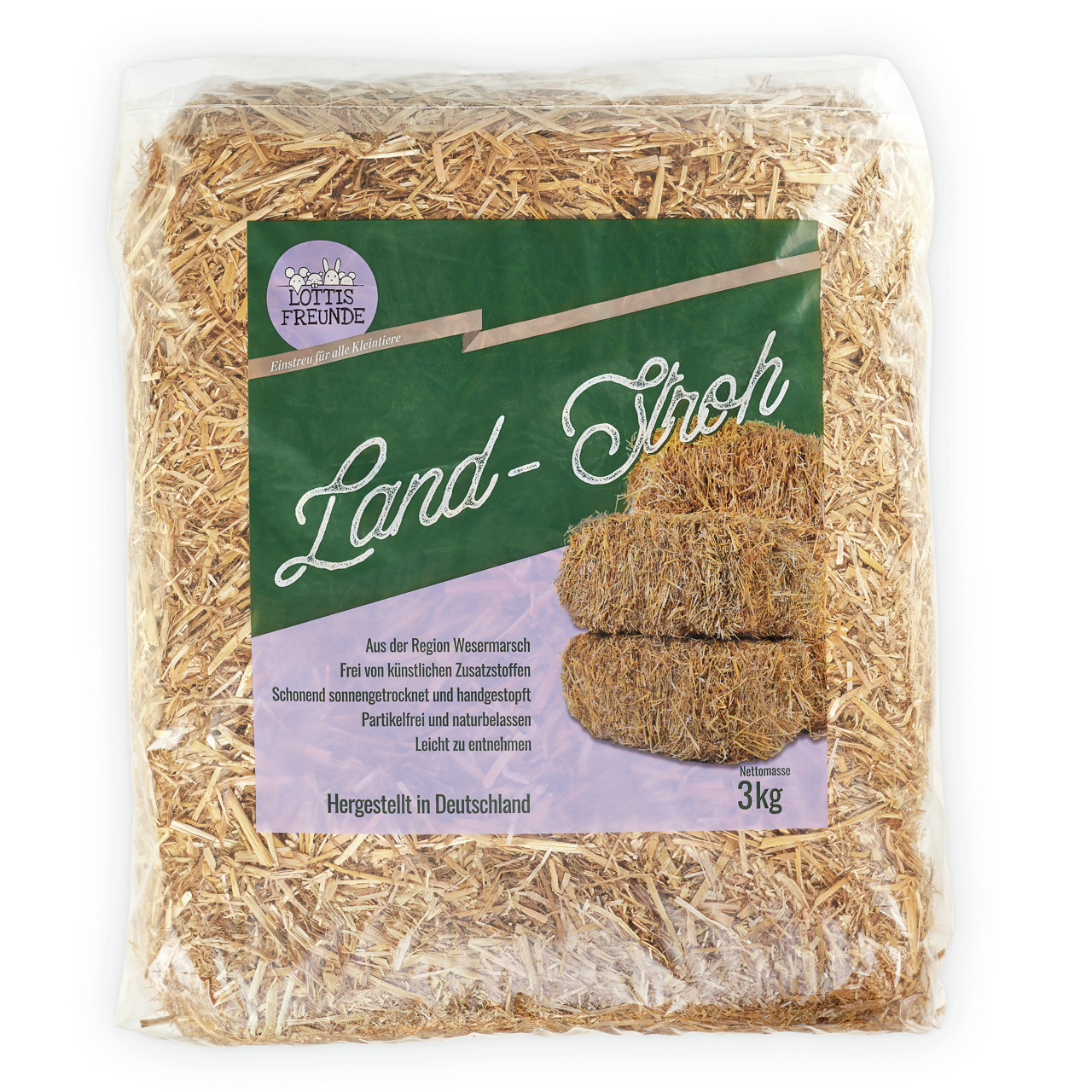 LOTTIS FREUNDE Frisches Landstroh 3 kg