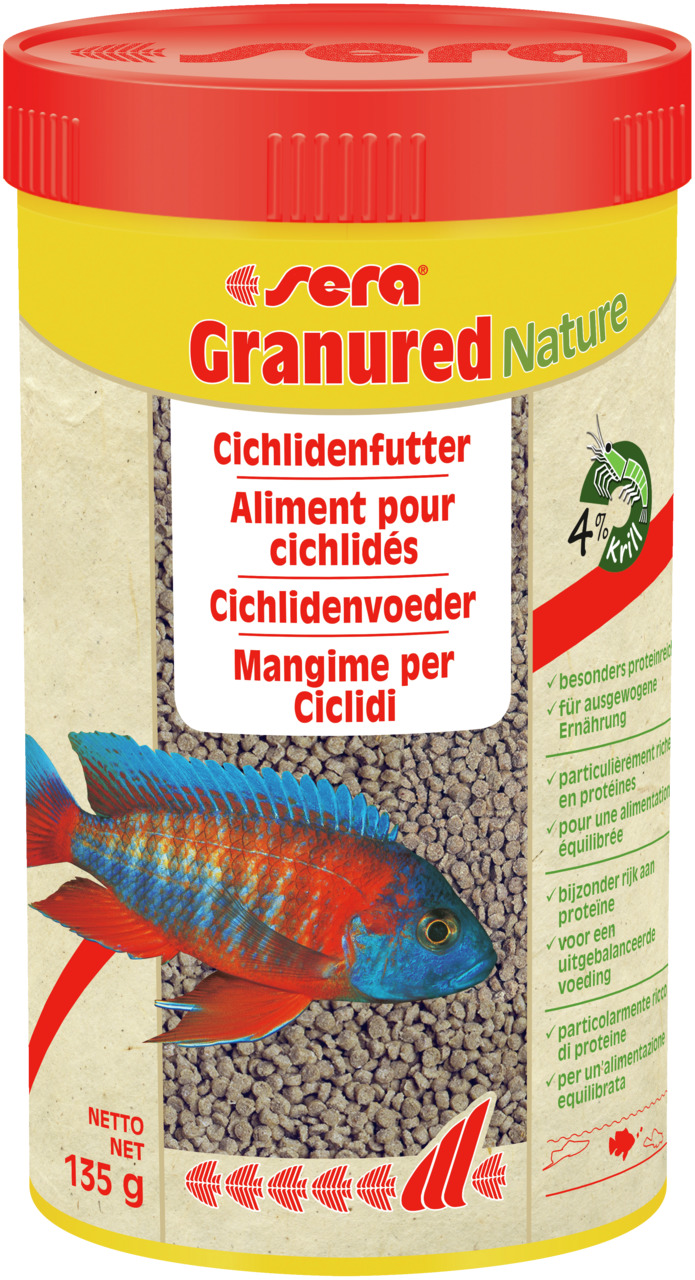 sera Granured 250 Milliliter Cichlidenfutter für Carnivore