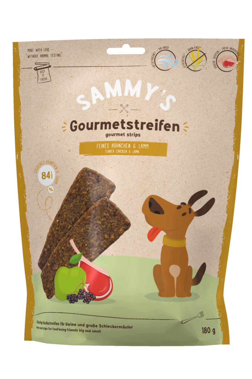 Bosch Sammy's Gourmetstreifen Huhn & Lamm 180 Gramm Hundesnack