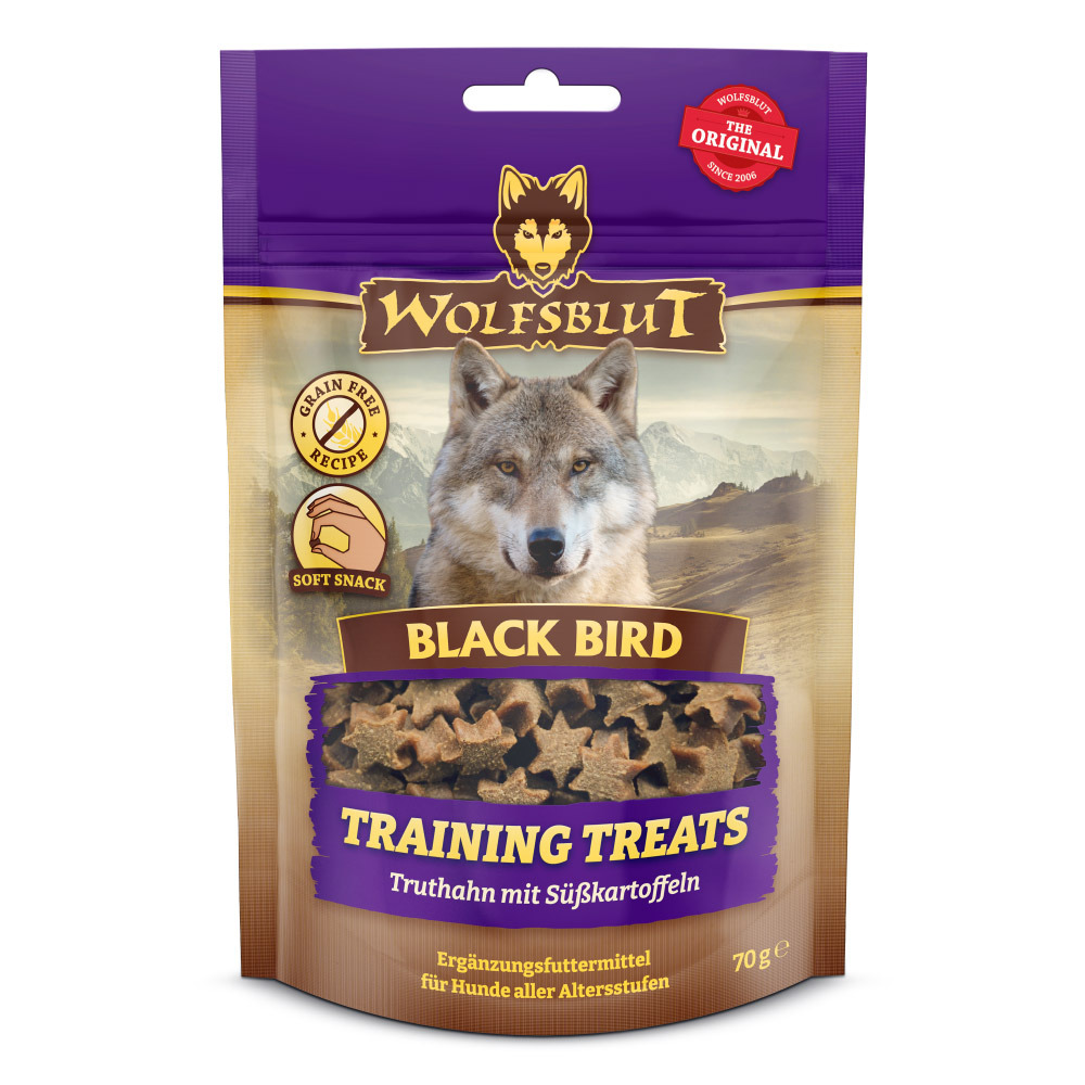 WOLFSBLUT Snack Training Treats Black Bird 70 g